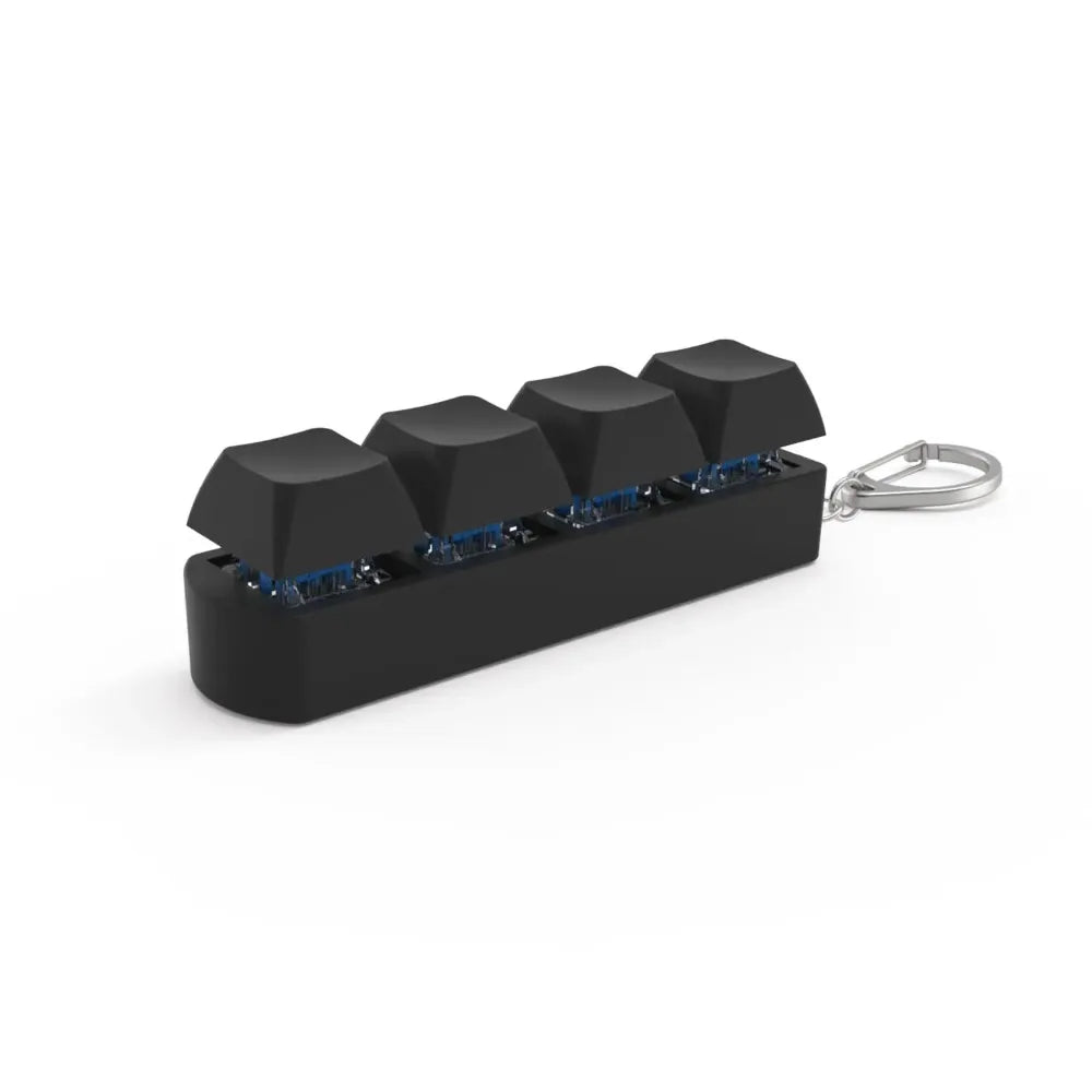 Tactile keycaps fidget keychain with colorful mechanical keycaps
