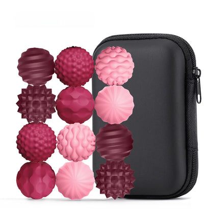 12 pack of pink sensory magnetic balls for fidgetting and calming down children with special needs