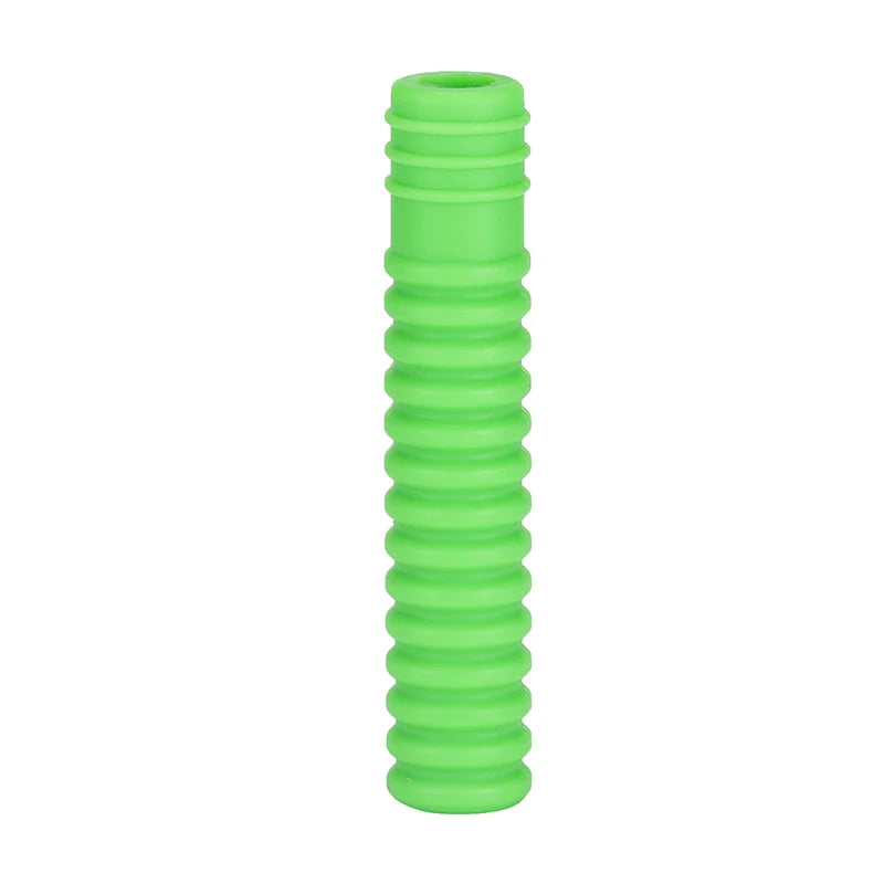 Chewable Pencil Toppers (5-Pack) - Green sensory toys for kids, perfect for oral sensory input while writing or studying.