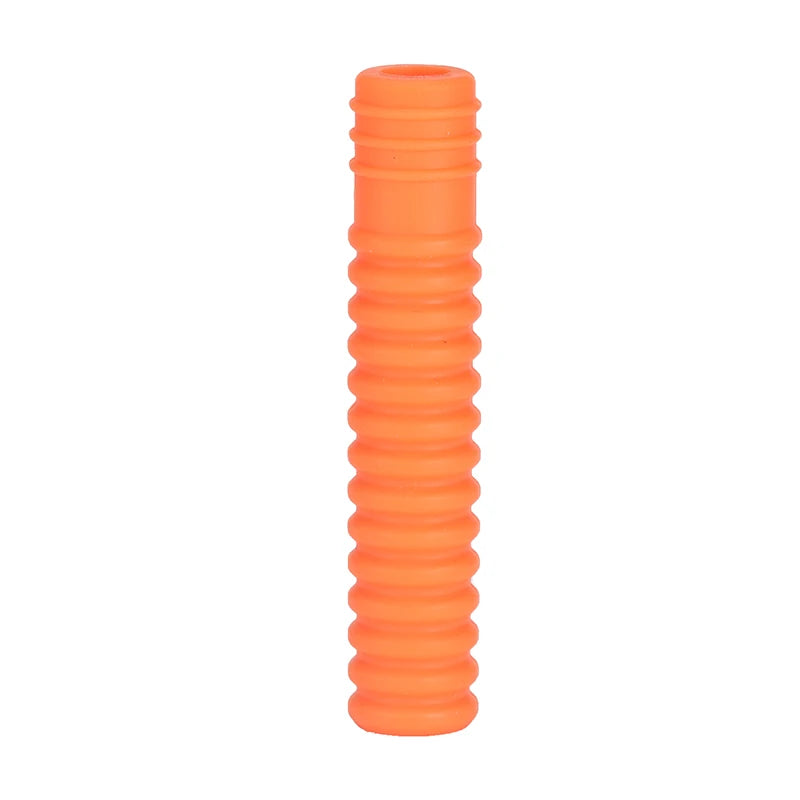 Chewable Pencil Toppers (5-Pack) in vibrant orange for sensory play, perfect sensory toys Ireland for kids and adults.