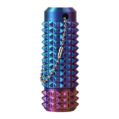 multicolor textured acupressure fidget roller with keychain