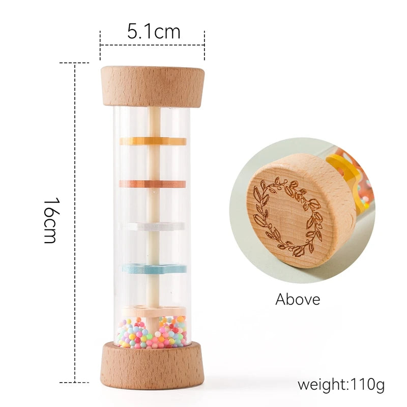 rain sound maker sensory toy, meant to focus on the auditory sense for special needs or autistic children