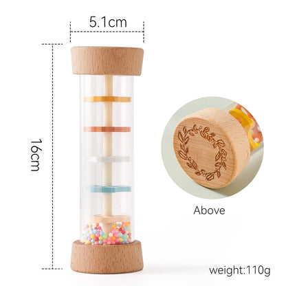 rain sound maker sensory toy, meant to focus on the auditory sense for special needs or autistic children