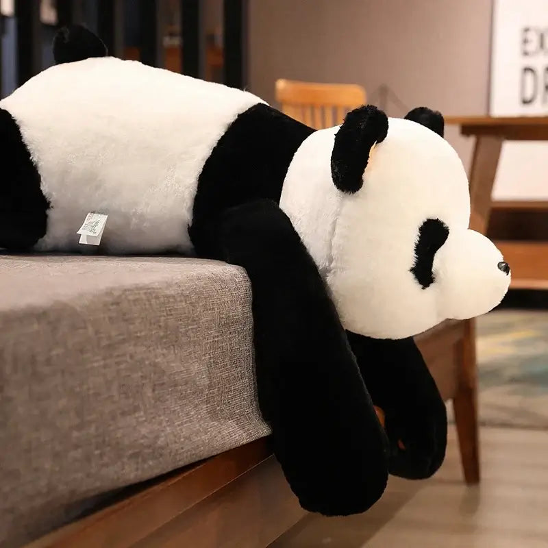 Giant Weighted Panda Plush – Soft Comfort Toy resting on a sofa, perfect for sensory play and calming cuddles.
