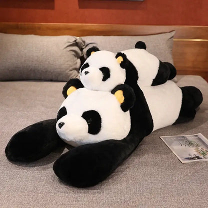 Giant Weighted Panda Plush – Soft Comfort Toy, perfect for cozy cuddles and relaxing moments on the bed.