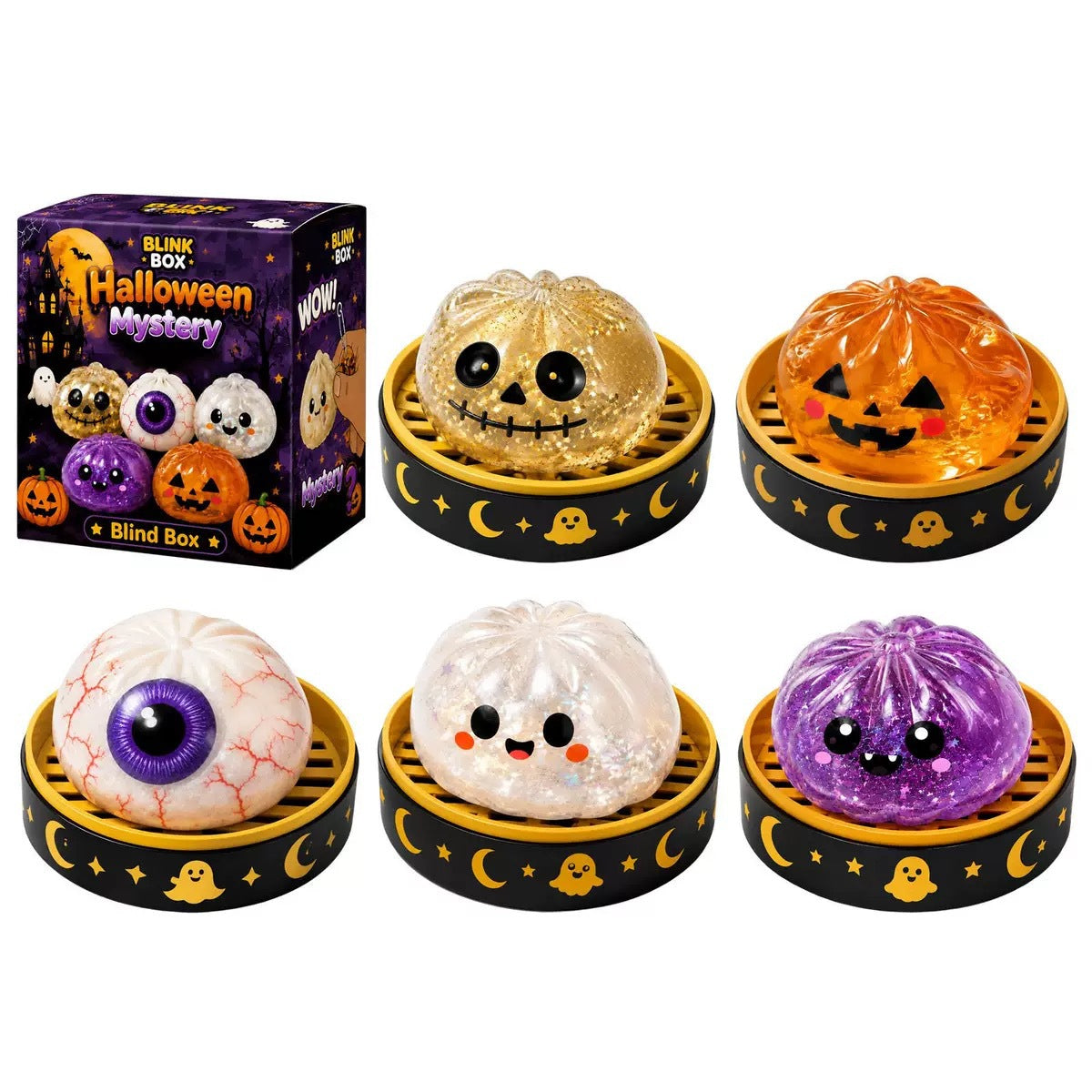 Halloween Squishy Dumpling Blind Box