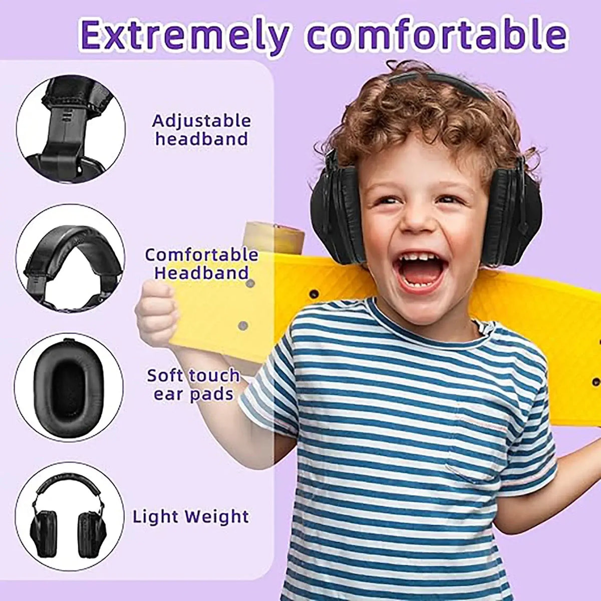 Branded Kids & Adults Noise Reduction Earmuffs – Sensory Ear Defenders for a comfortable experience.