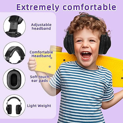 Branded Kids & Adults Noise Reduction Earmuffs – Sensory Ear Defenders for a comfortable experience.