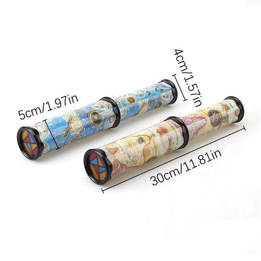 Magic kaleidoscope with colourful visual patterns