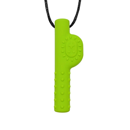 Green textured pendant on a white background