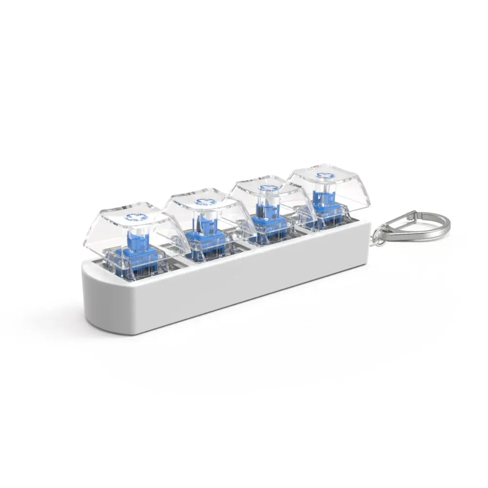 Tactile keycaps fidget keychain with colorful mechanical keycaps