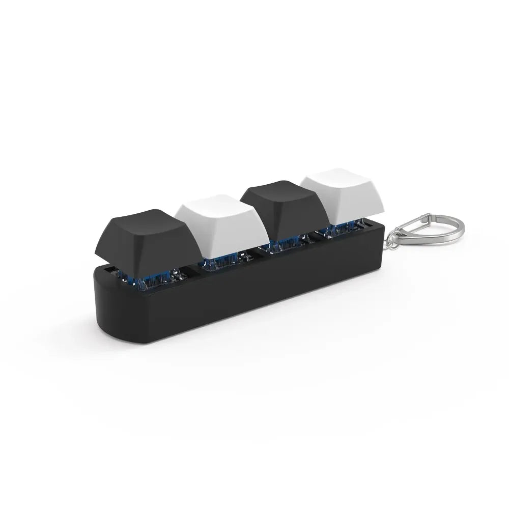 Tactile keycaps fidget keychain with colorful mechanical keycaps