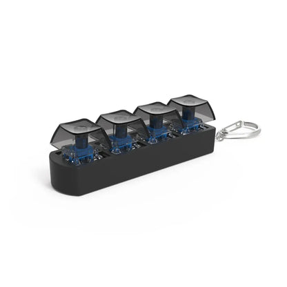 Tactile keycaps fidget keychain with colorful mechanical keycaps