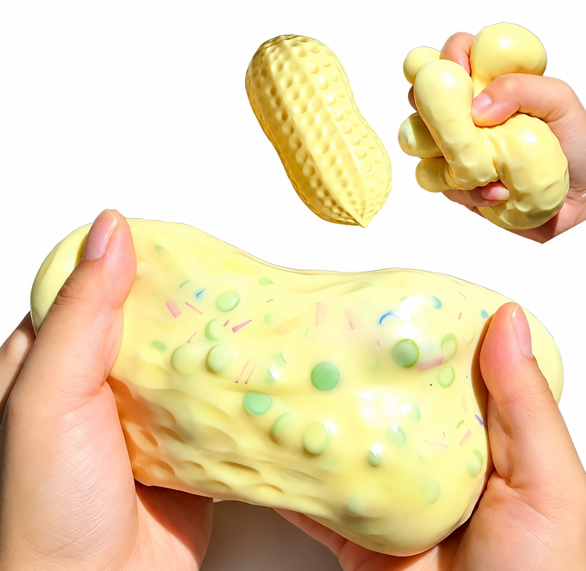 Peanut Squishy Crunchy Stress Ball - Sensory Fidget Toy
