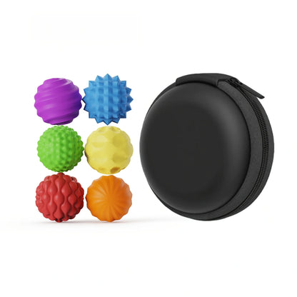 4 pack of multi-colored sensory magnetic balls for fidgetting and calming down children with special needs